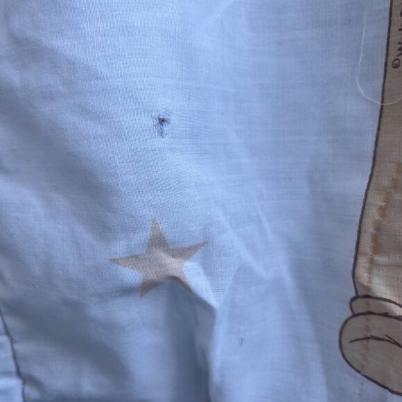 Vintage Winnie the Pooh Baby Quilt with Ruffle Trim by Walt Disney Productions - Picture 4 of 6